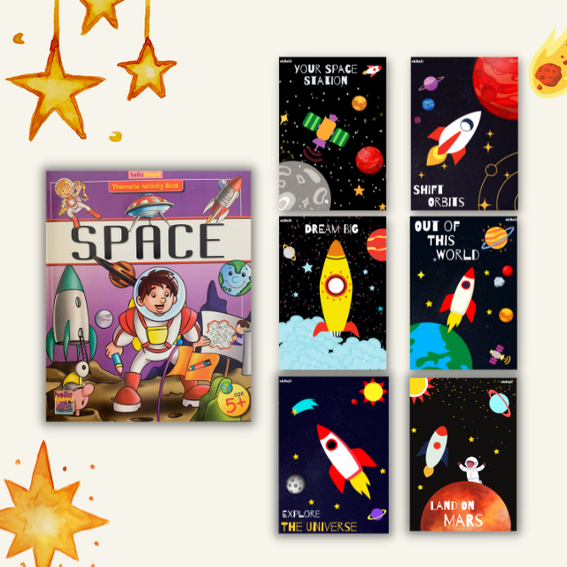 Ekdali Space Themed Bok for Kids